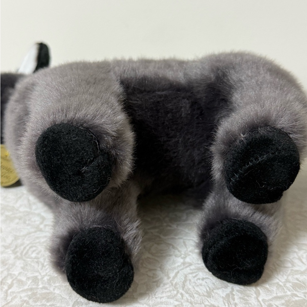 NWT Aurora Miyoni Tots 10" Donkey Foal Gray and White Plush Stuffed Animal - Picture 5 of 5